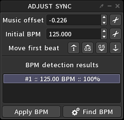 AV adjustment window