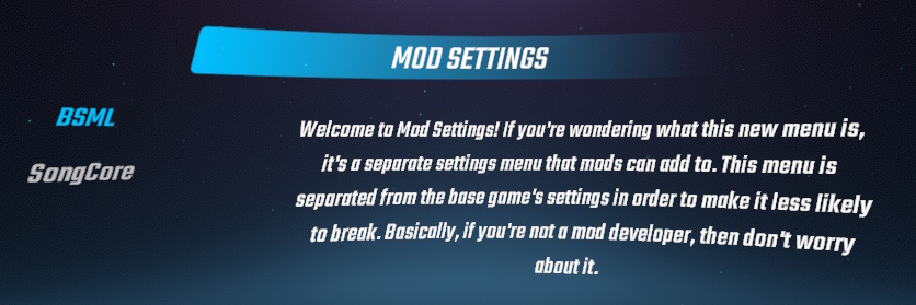 Mod Settings Screenshot